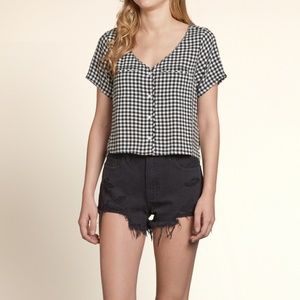 Hollister Gingham Boxy Shirt